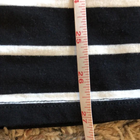 Black with white stripes long sleeve t-shirt from Inherit Co. by Zenana - Picture 7 of 7